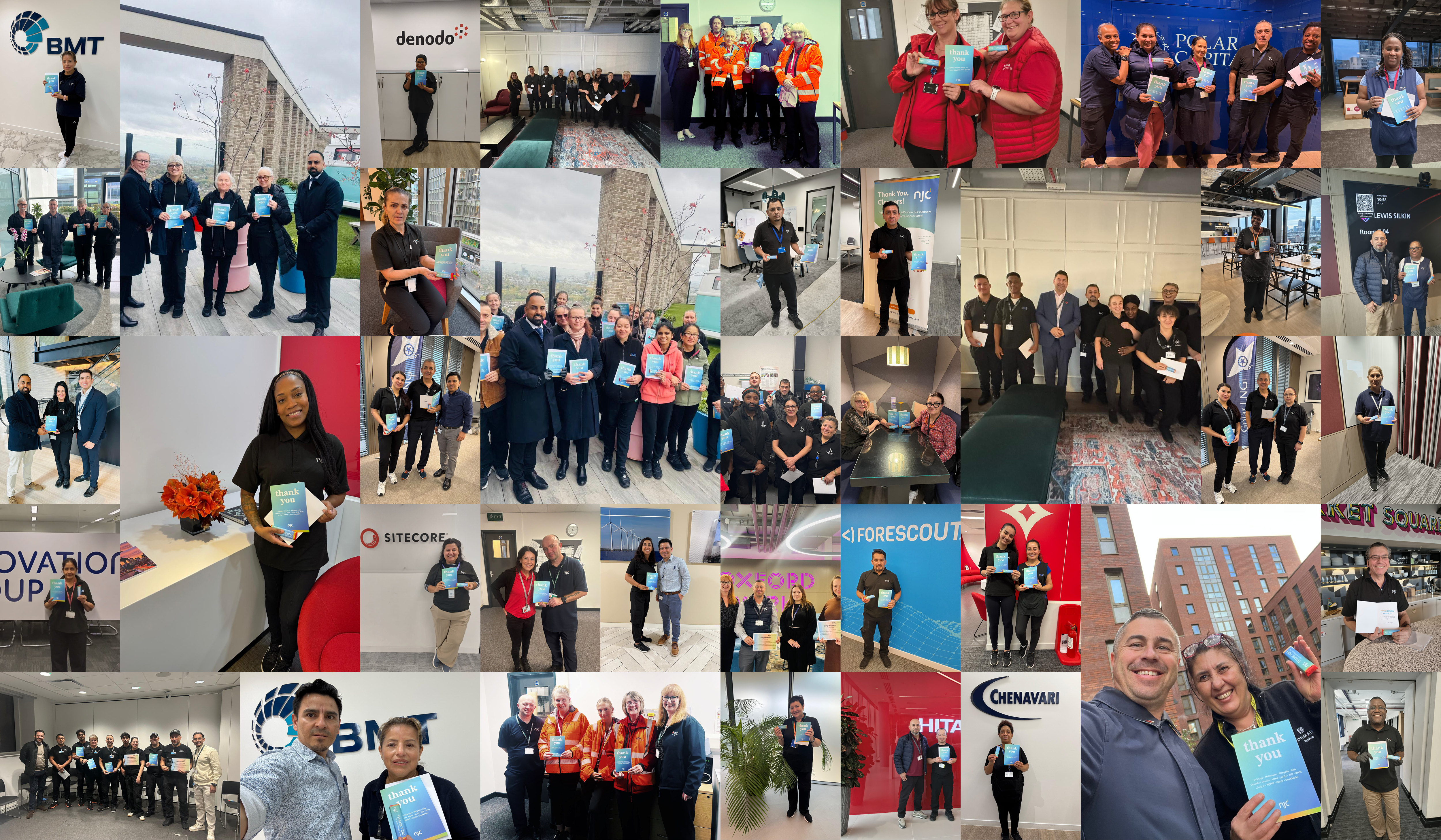 Collage of NJC Cleaning Colleages